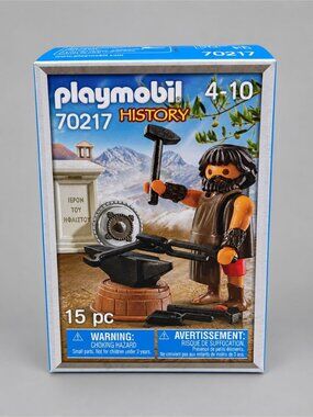 NIB Playmobil History 70217 Hephaestus Greek God Blacksmith Anvil 15 Pc